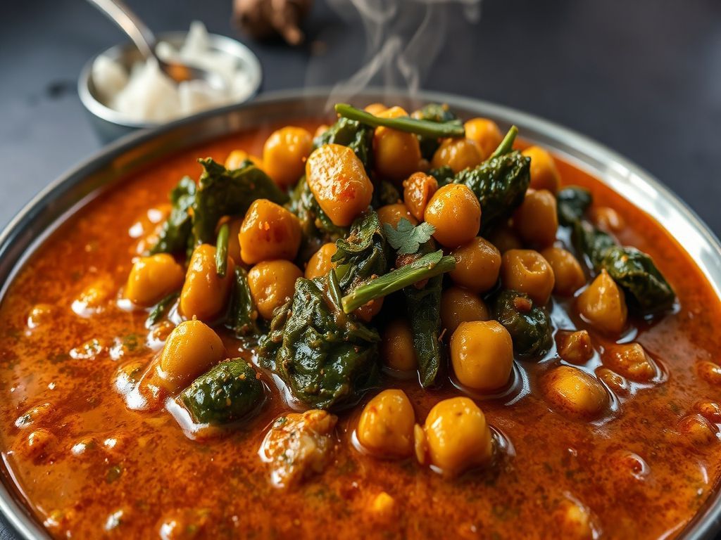 Chana Palak Nariyal Curry