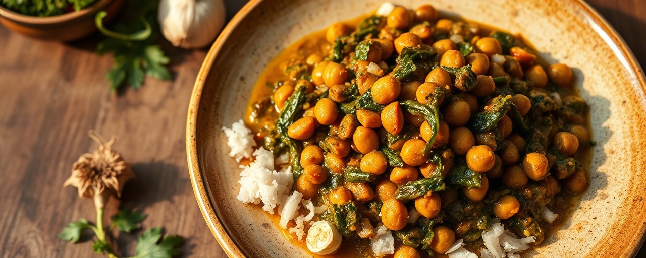 Chana Palak Nariyal Curry