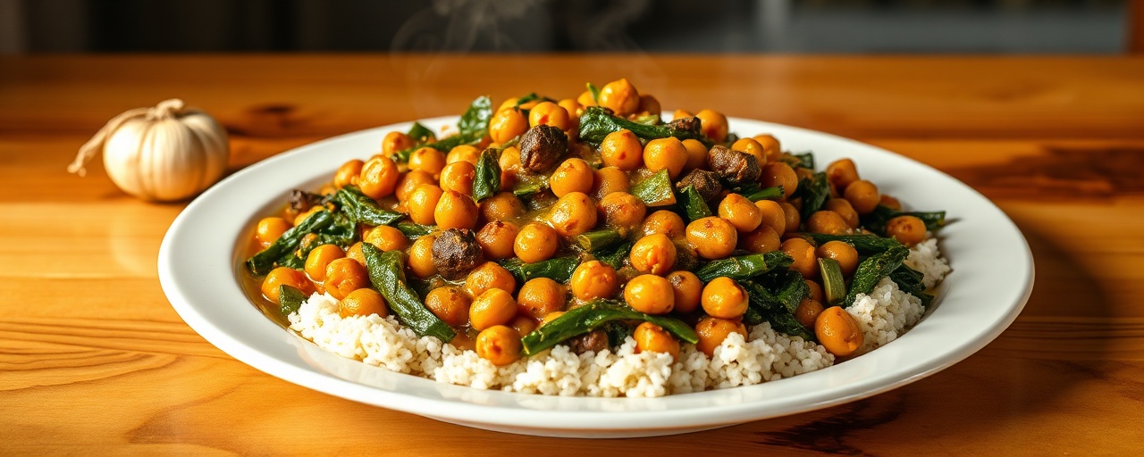 Chana Palak Nariyal Curry