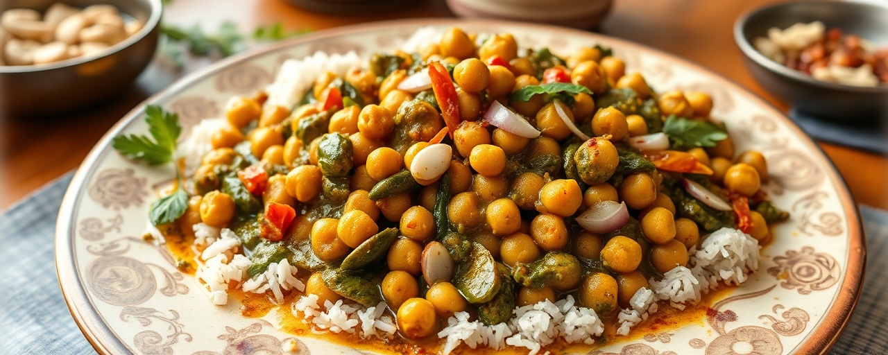 Chana Palak Nariyal Curry