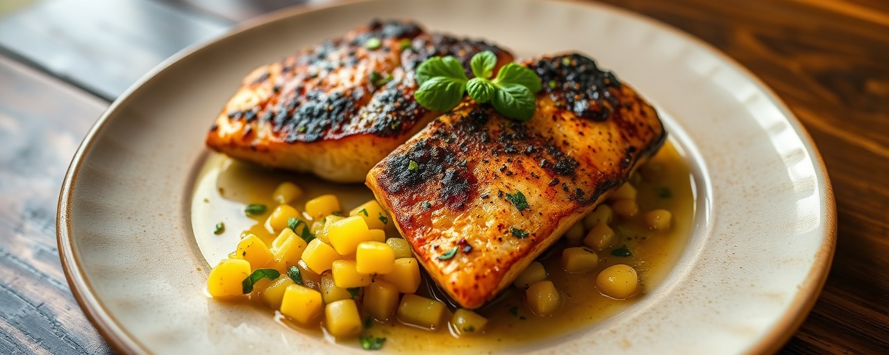 Charcoal-Grilled Cajun Redfish with Preserved Lemon-Corn Relish