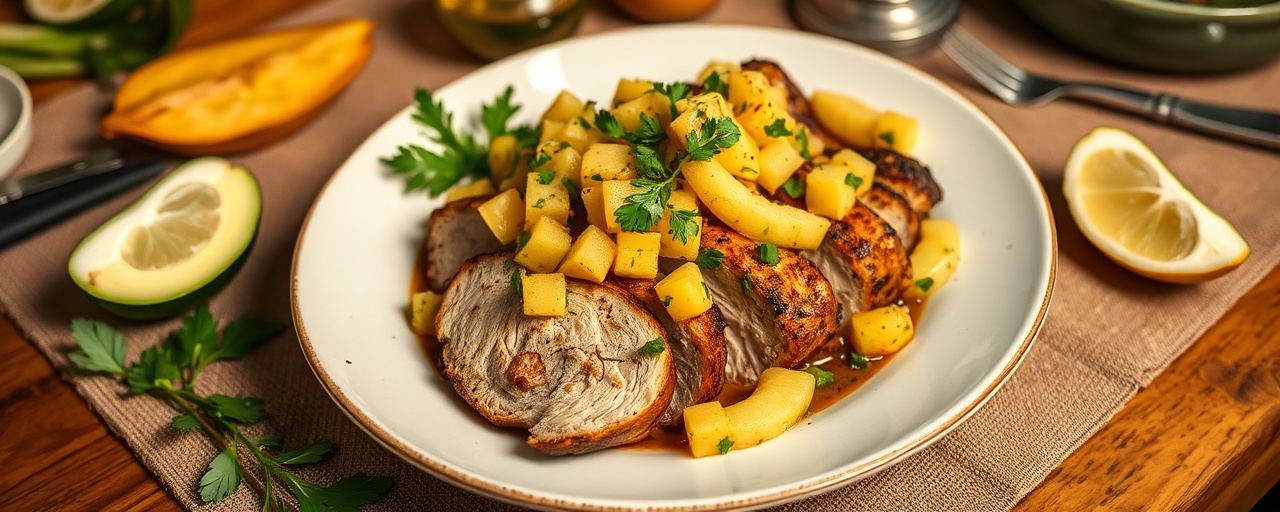 Charcoal-Grilled Coconut-Lime Pork Tenderloin with Grilled Pineapple Salsa