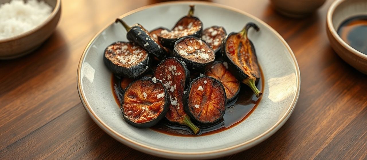 Charcoal-Grilled Gochujang Eggplant (Gaji Gochujang Gui)