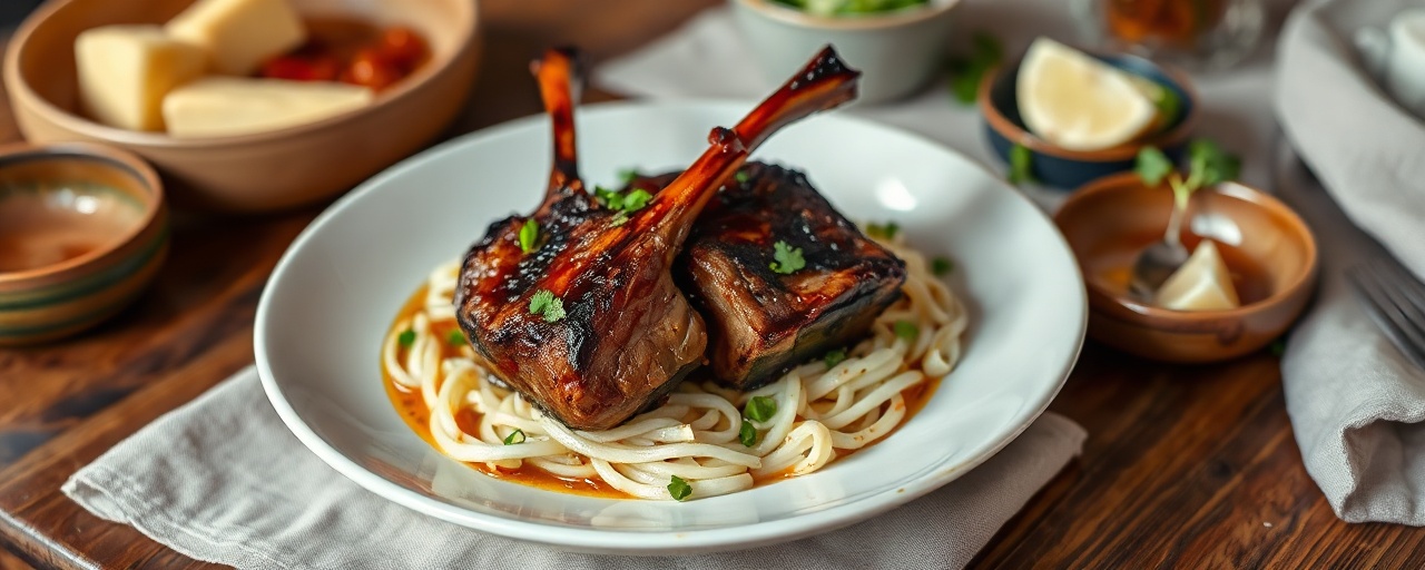 Charcoal-Grilled Lamb Shanks with Thai Tamarind Glaze