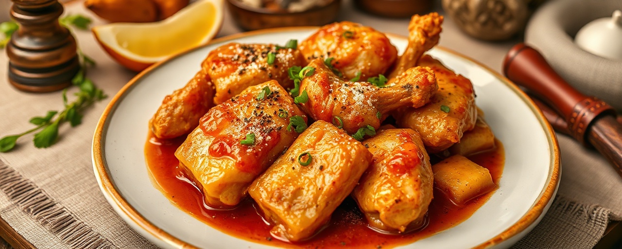 Chicharrón de Pollo con Salsa Ají-Limón Confitado