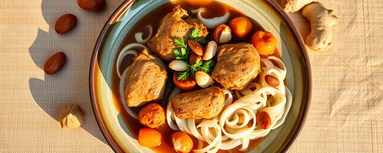 Chicken Tagine with Apricots and Almonds