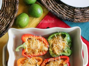 Chicken Tinga Stuffed Bell Peppers