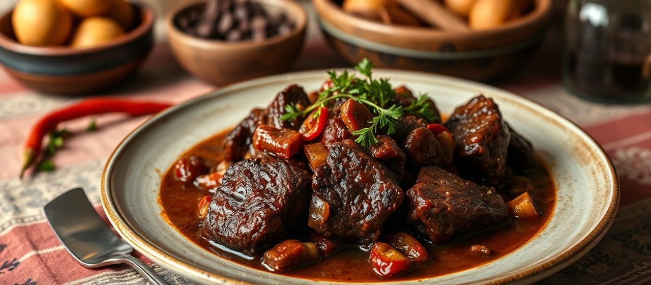 Chile Ancho and Chocolate Braised Short Ribs