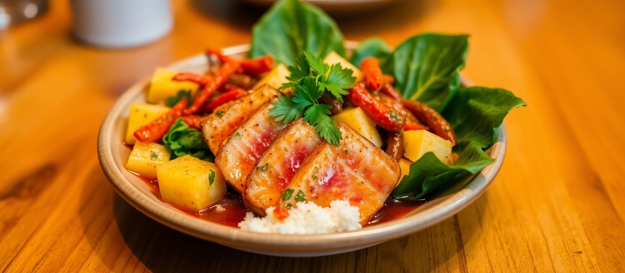 Chipotle Ahi & Pineapple Lau Lau