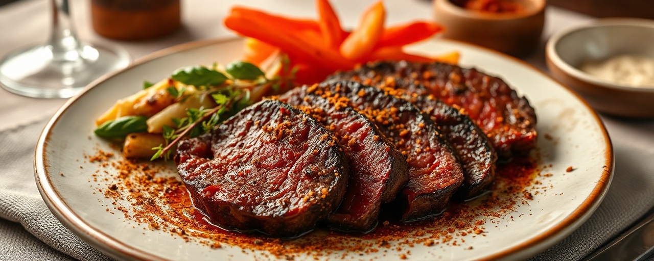 Chipotle Cured Beef and Pepper Tava