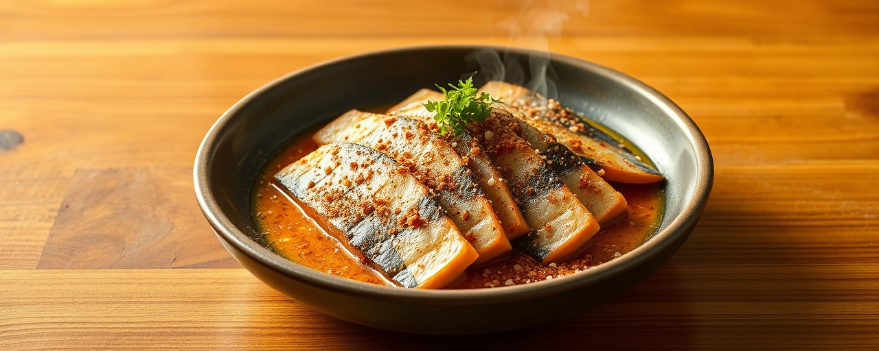 Chipotle-Cured Mackerel Tataki with Yuzu-Chipotle Ponzu
