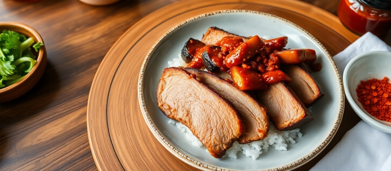 Chipotle Gochujang Cured Pork Belly Gui
