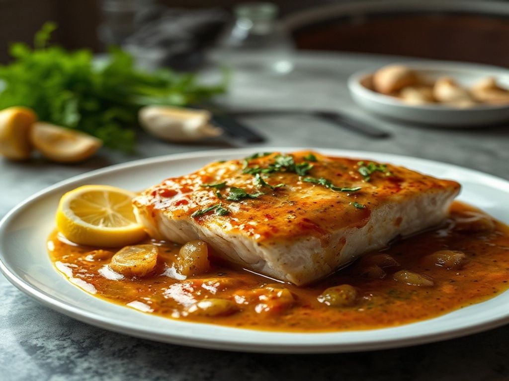 Chipotle-Kissed Poached Haddock with Mediterranean Herbs