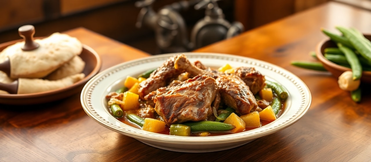 Clay Pot Cajun Duck and Okra Fricassee