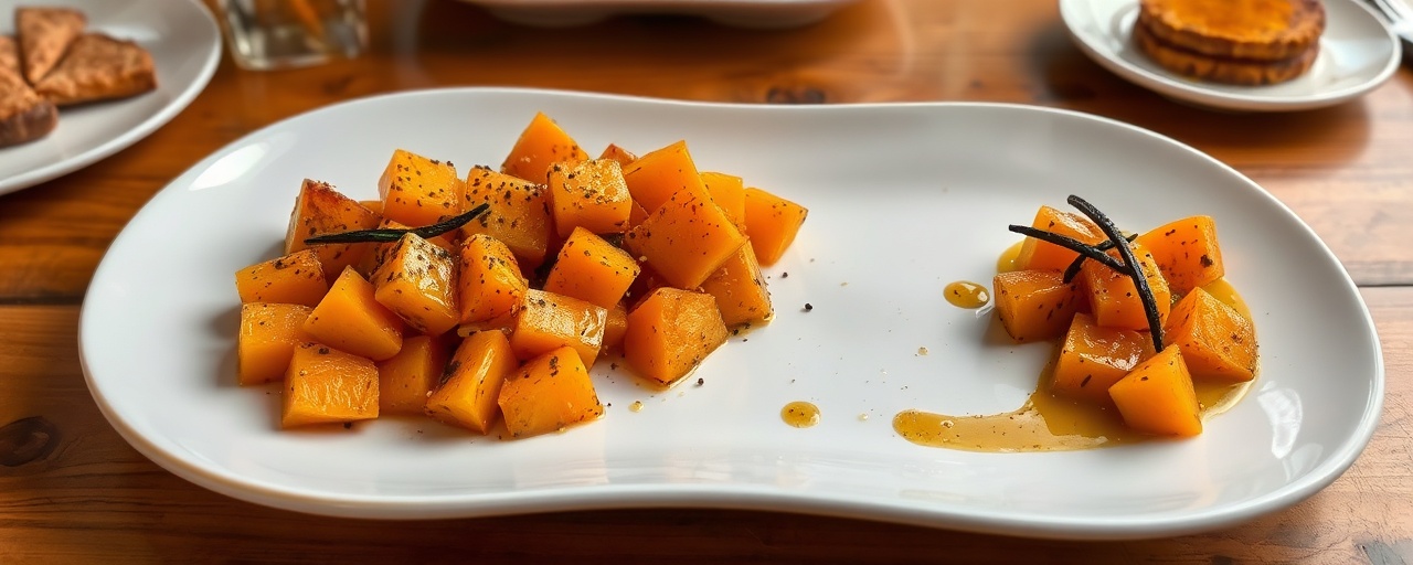Cortes Grelhados de Batata Doce com Glaze de Cachaça e Pimenta Biquinho