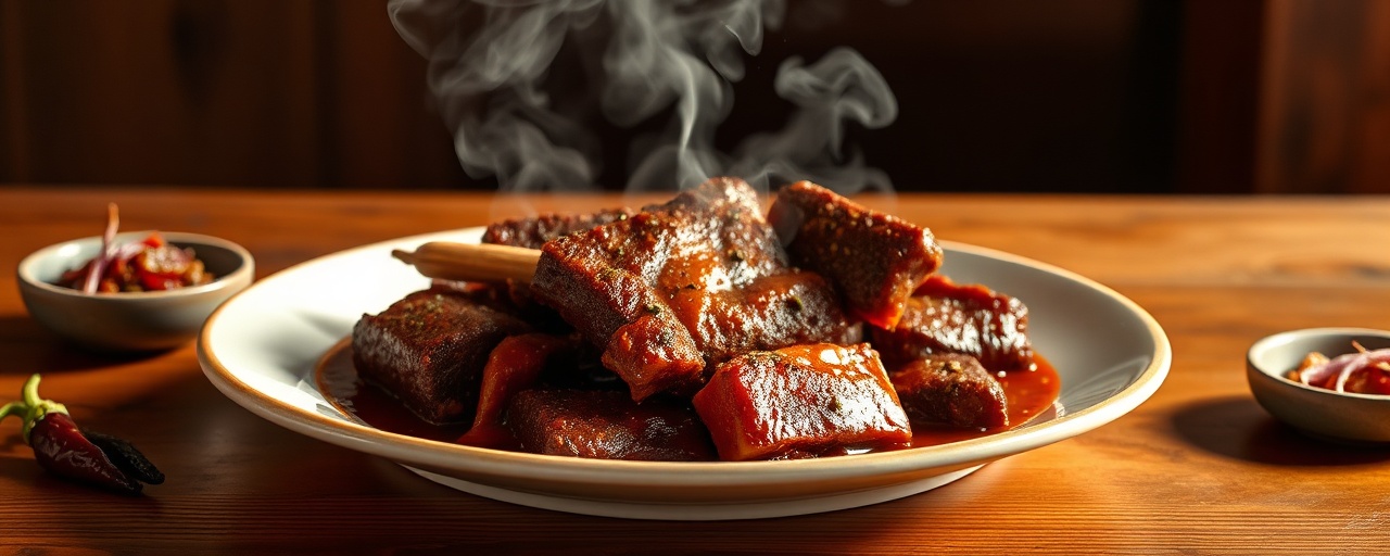 Costillas de Res Adobadas Asadas