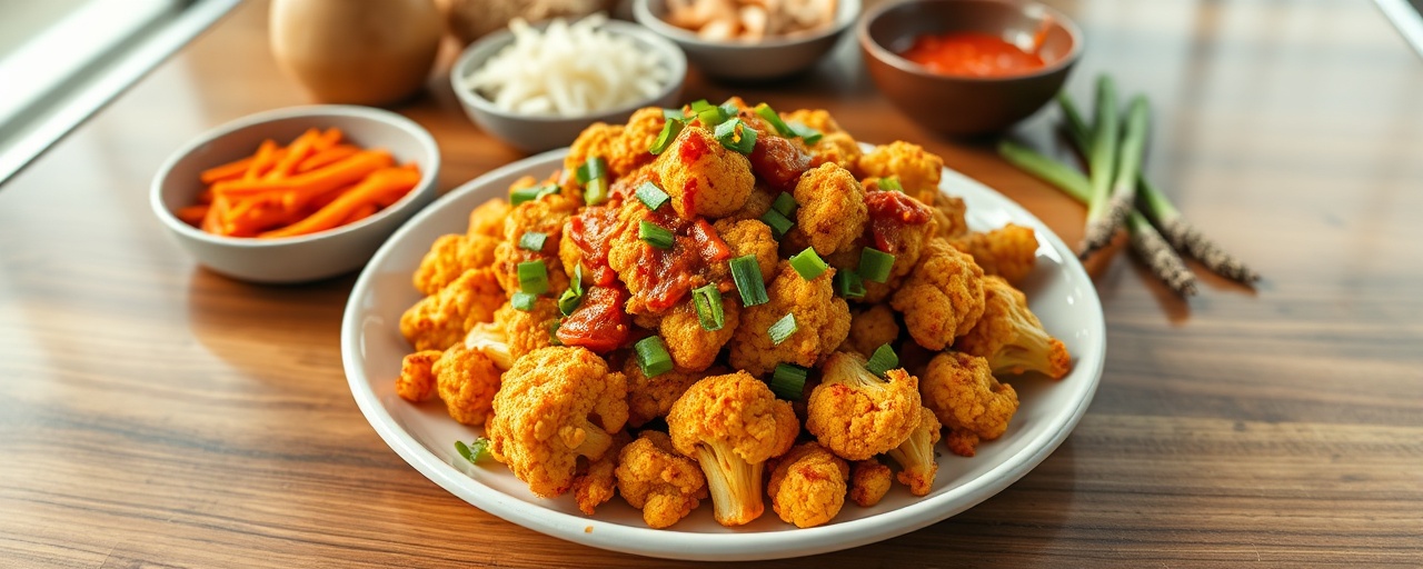 Crispy Gochujang Cauliflower