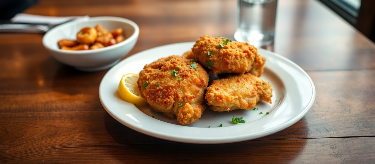 Crispy Preserved Lemon and Herb Fried Chicken Thighs