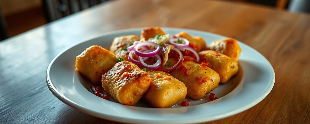Croquetas de Yuca con Cerdo y Granada