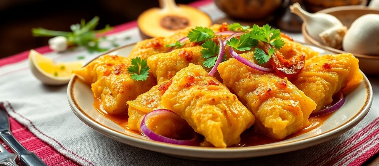 Croquetas de Yuca con Cerdo y Granada