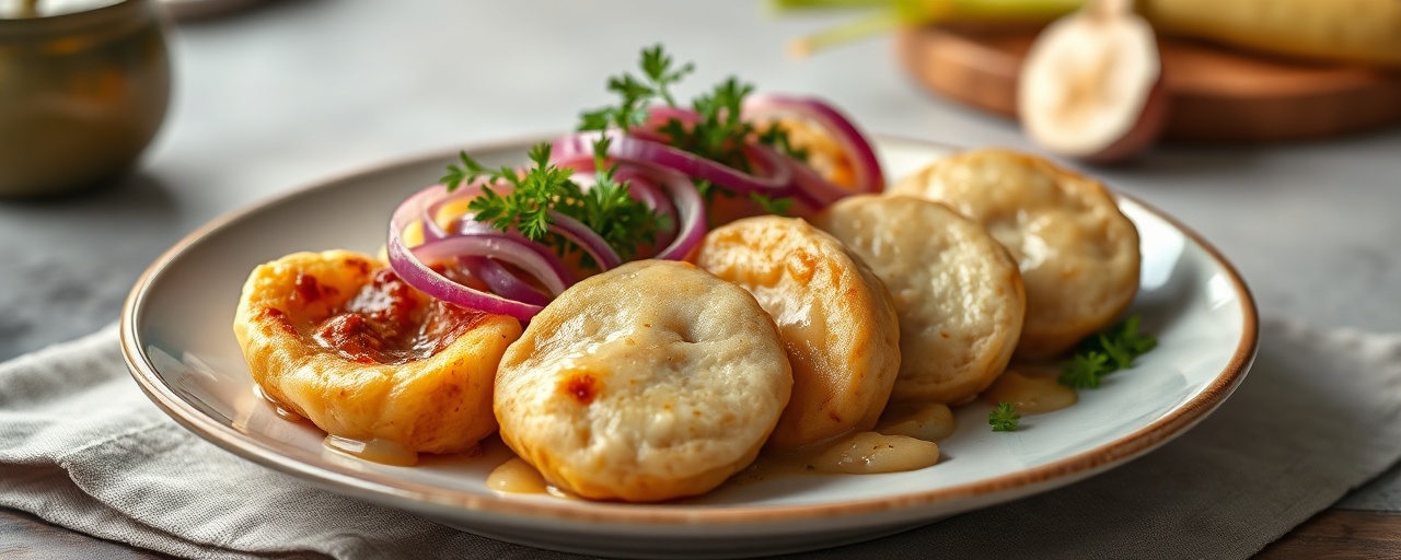 Croquetas de Yuca con Cerdo y Granada