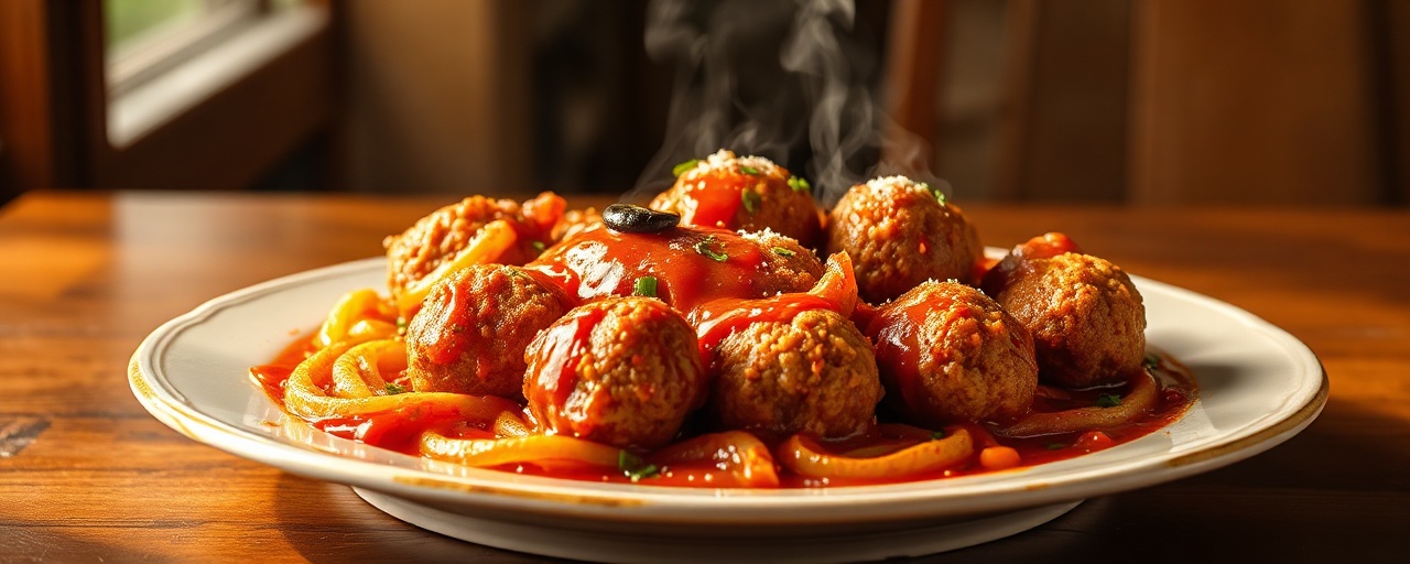 Csípős-Gochujang Rántott Húsgombóc (Spicy Gochujang Deep-Fried Meatballs)