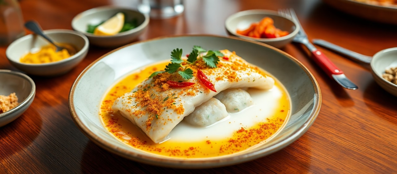 Cured Kingfish Mappas with Kokum and Coconut Milk