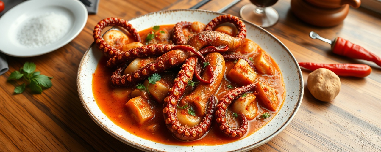 Cured Paprika Octopus Goulash (Pusztai Paprikás Polip)