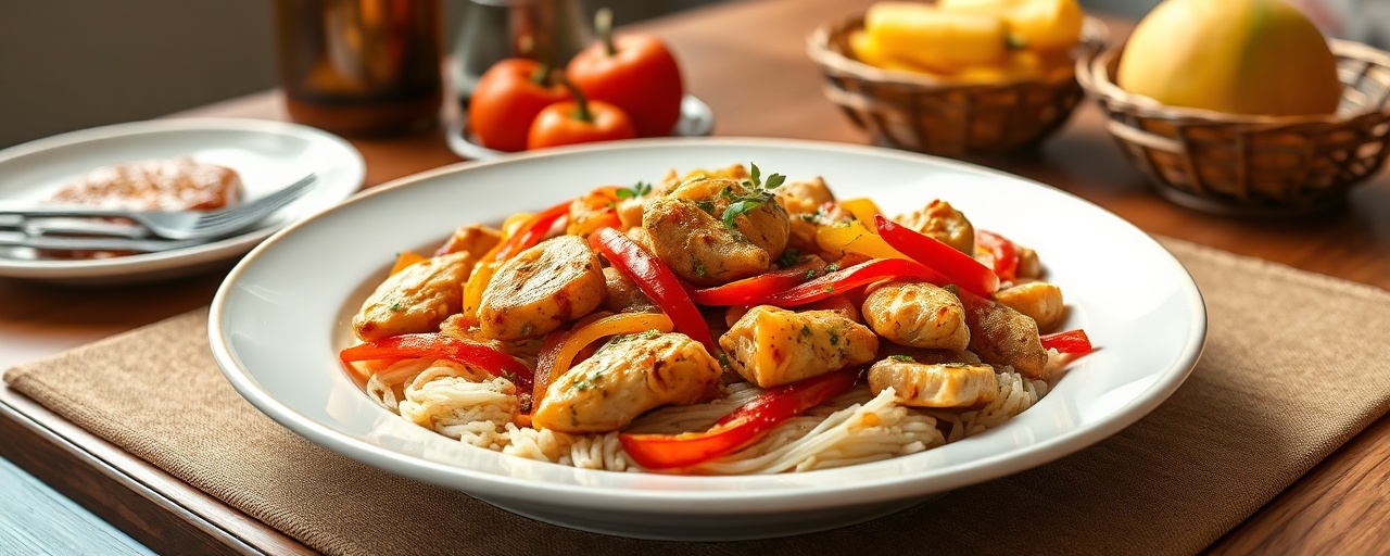 Dajaj Bil Zafaran wa Jawz al-Hind Maqlieh (Lebanese Saffron Coconut Chicken Stir-fry)