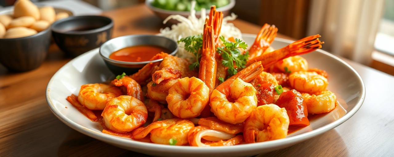 Deep-Fried Lemongrass Gochujang Shrimp