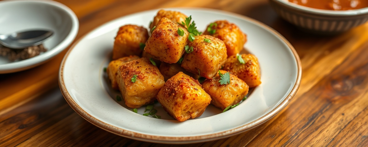 Deep-Fried Xiang La Seitan Bites