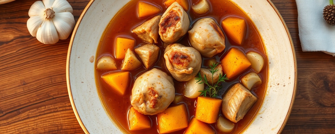 Édesburgonya Csirkepörkölt (Sweet Potato Chicken Stew)