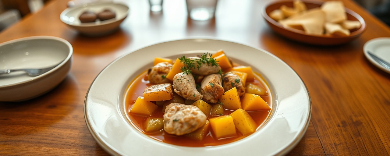Édesburgonya Csirkepörkölt (Sweet Potato Chicken Stew)