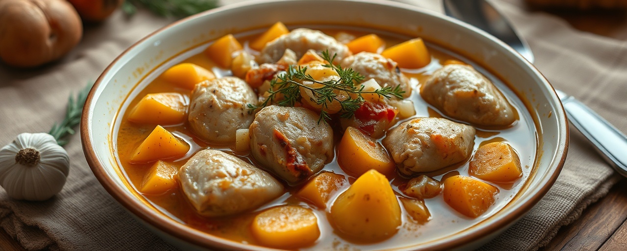 Édesburgonya Csirkepörkölt (Sweet Potato Chicken Stew)