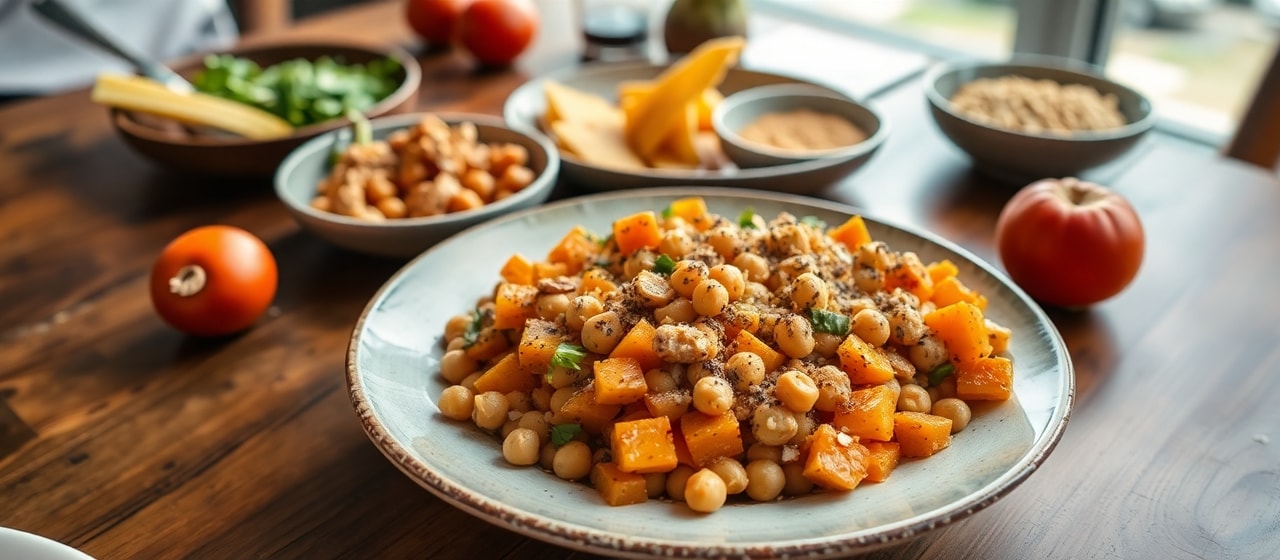 Egyptian Cured Butternut Squash and Chickpea Tagin