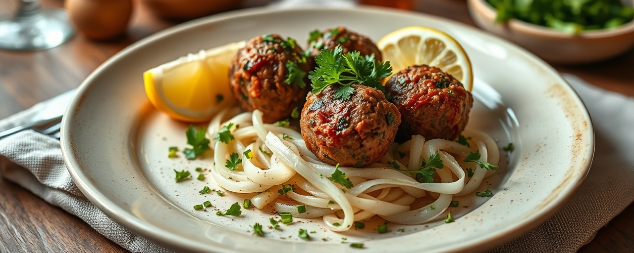 Egyptian Fire-Roasted Lamb Kofta with Preserved Lemon & Herb Salsa