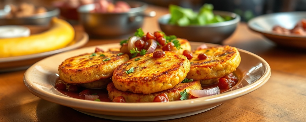 Egyptian Plantain and Lentil Fritters