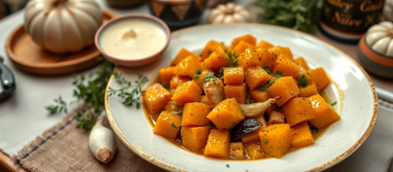 Egyptian Spiced Butternut Squash Sauté