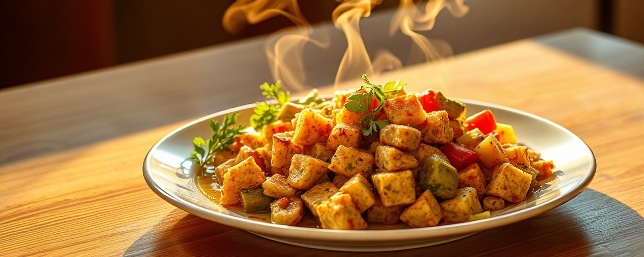 Ensopado Lento de Tempeh e Vegetais