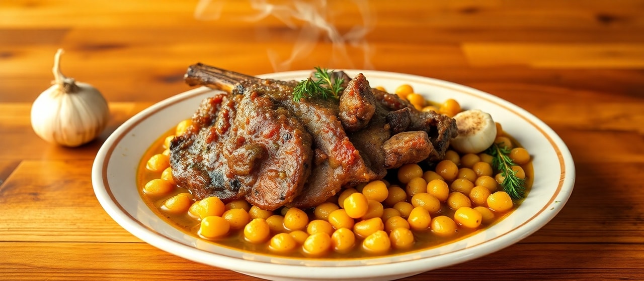 Estofado Argentino de Cordero y Garbanzos