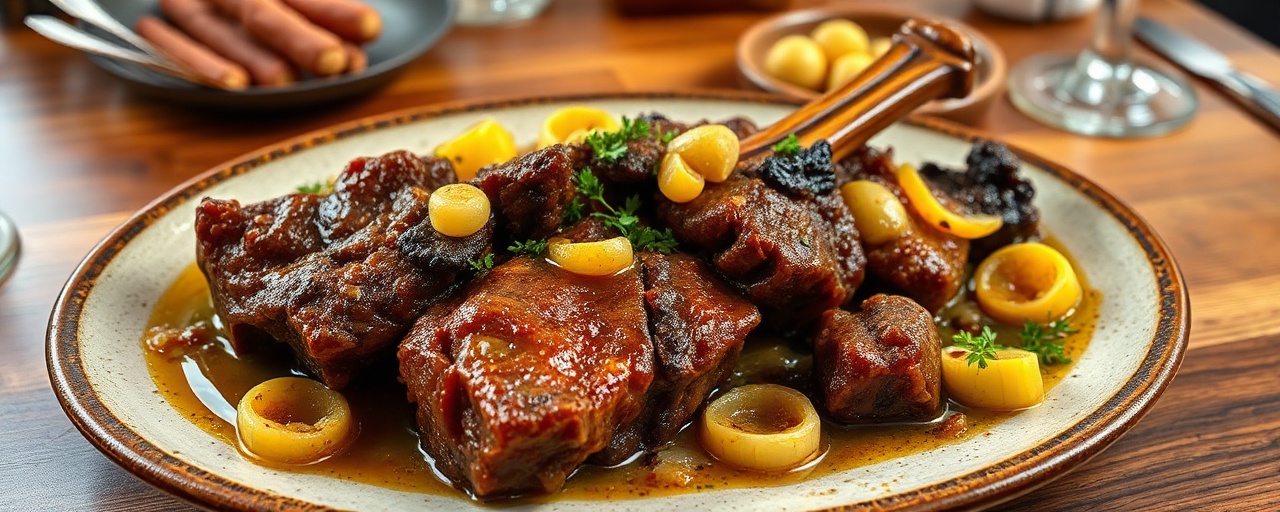 Estofado de Costillas de Ternera al Azafrán y Jerez