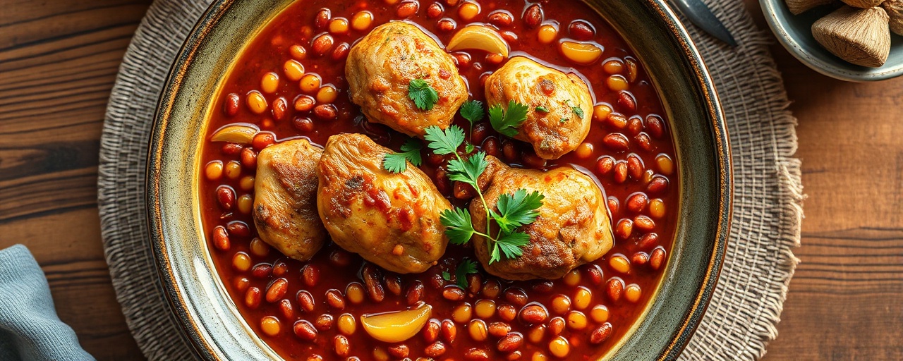 Ethiopian-Inspired Spiced Chicken and Red Lentil Stew