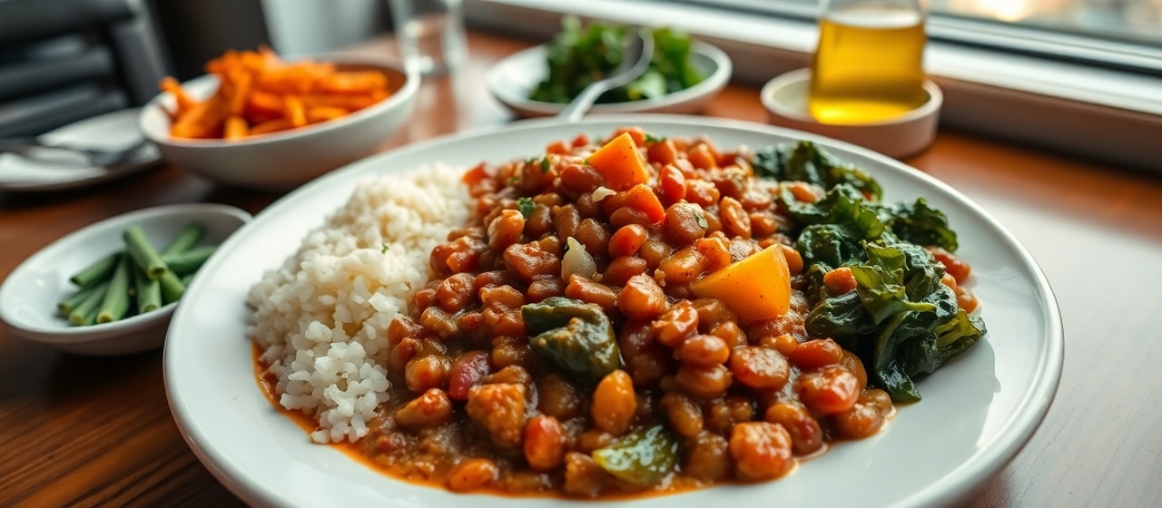 Ethiopian Misir Wot with Gomen (Spicy Red Lentil Stew with Collard Greens)