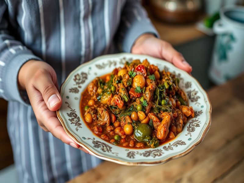 Ethiopian Spiced Red Lentil and Collard Green Stew