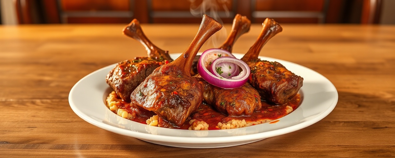 Ethiopian Tandoor Berbere Lamb Shank