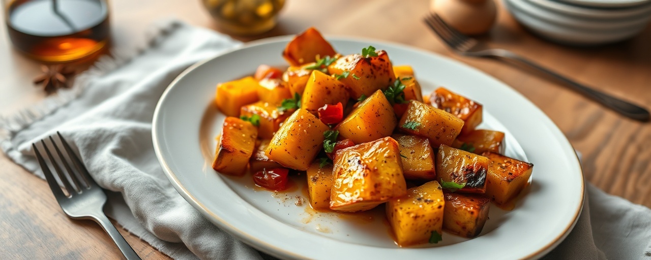 Fire-Roasted Five-Spice Butternut Squash with Honey-Ginger Glaze