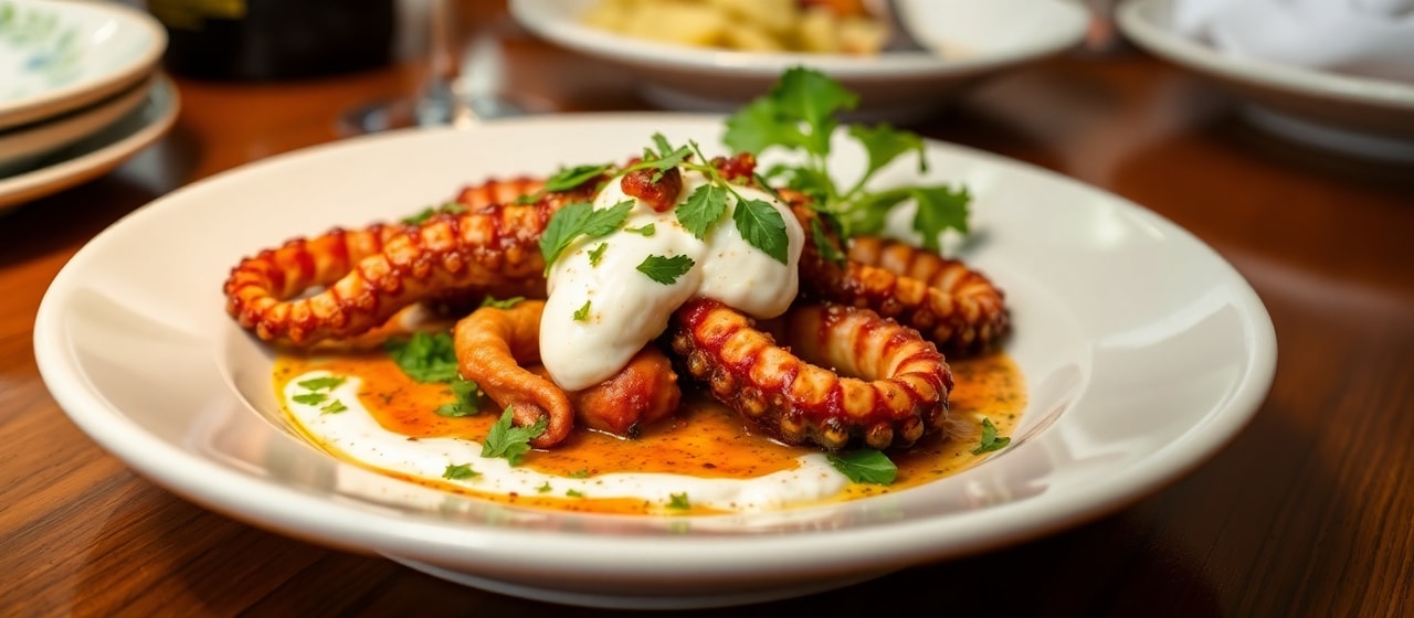 Fire-Roasted Goan Masala Octopus