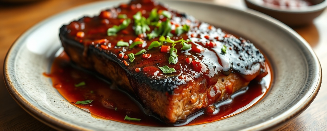 Fire-Roasted Smoky Gochujang Pork Belly