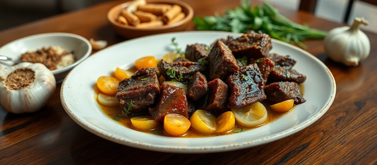Fire-Roasted Tamarind Peanut Short Ribs