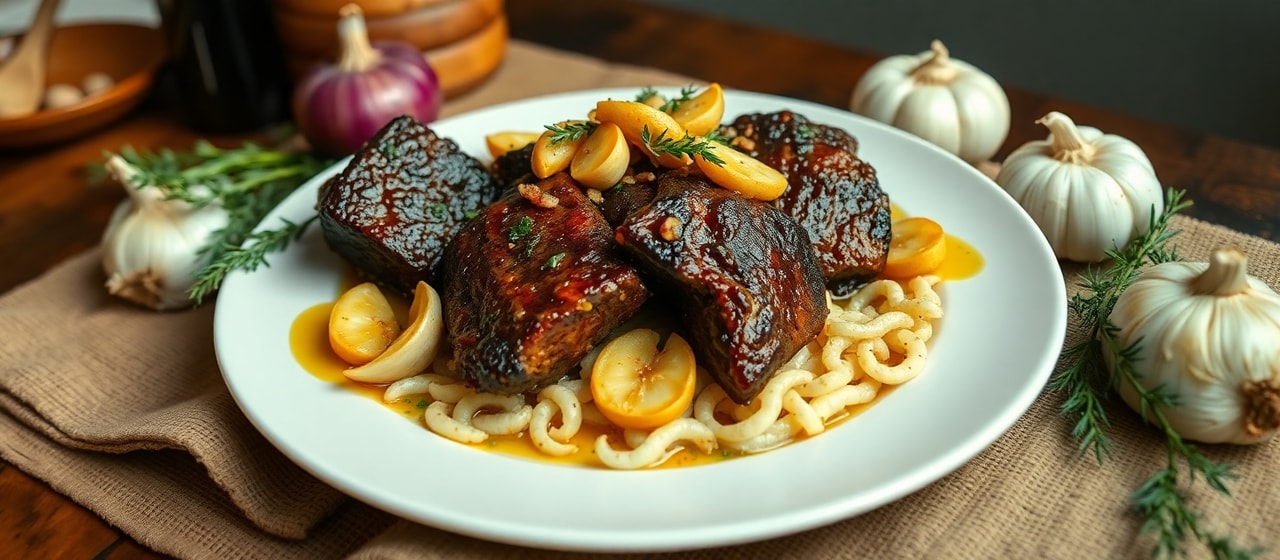 Fire-Roasted Tamarind Peanut Short Ribs